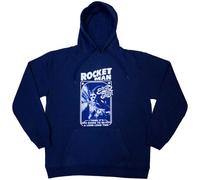 Elton John Rocketman Feather Suit Mono Pullover Hoodie in Blue | Size: XL Elton John Blue XL