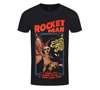 Elton John Rocketman - Feather Suit T-Shirt (Large) Black