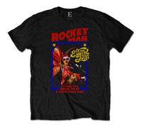 Elton John Rocketman - Feather Suit T-Shirt (Large) Black