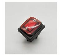 ELTOX Rocker Switch KCD4 20A/250V 4 Pin DPST IP67 Sealed Waterproof Rocker Switch with LED 12V 24V 110V 220V 30x22 (Color : Rosso, Size : 4 Pin)
