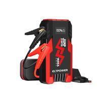 ELTPOWER 1600A Jump Starter Power Pack(Up to 5L Gas/3L Diesel), Car Battery Booster Jump Starter with Jump Leads,LED Flashlight and LED Display,Jump Pack for 12V Vehicles Pickup SUV Boat Motorcycle