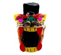ELTRICOLOR Authentic Aztec Jaguar Whistle Made in Mexico Special for Outdoors Activities & Have Fun 125 DB- Silbato Jaguar Azteca Hecho En Mexico. (Assorted Colors) (Aztec Angry Jaguar)