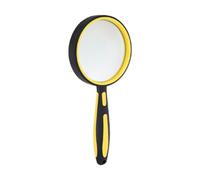 ELTVISII 10X Magnifying Glass for Reading 100mm Large Handheld Portable Book Magnifier for Kids Seniors, Loupe for Close Work, Classroom, Puzzle Hobby Observation(Yellow)