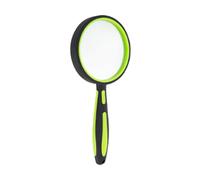 ELTVISII 10X Magnifying Glass for Reading 100mm Large Handheld Portable Book Magnifier for Kids Seniors, Loupe for Close Work, Classroom, Puzzle Hobby Observation(green)