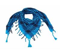Elu Shemagh Scarf Men - Women /100% Cotton Military Shemagh Keffiyeh Scarf Arafat Tactical Desert Rave Bandana Head Wrap, Turquoise - Light Weight (New), One Size