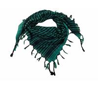 Elu Shemagh Scarf Men - Women /100% Cotton Military Shemagh Keffiyeh Scarf Arafat Tactical Desert Rave Bandana Head Wrap, Green - Lightweight, Large