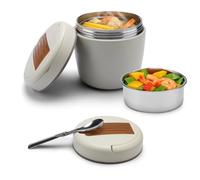 ELUBLU Stainless Steel Lunch Box - 1.3L Leak Proof & Vacuum Insulated Food Container - Eco Friendly Bento Box for Adults, Kids, Office & Outdoor Use - Durable, Easy to Clean & Food Safe