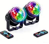 EluDizko Disco Party Light, DJ Stage Light with Remote Control 2 Packs