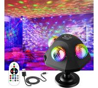 EluDizko - DJ Party Lights with Voice-Activated 4 Disco Ball Lights