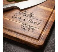 ELULAE Personalised Cutting Boards, Custom Engraved Wood Charcuterie Board, Wedding Gift for Couple, Newlyweds, Birthday Anniversary Housewarming Mother's Day Xmas Gifts, Custom Gifts for Men, Women