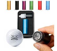ELULAE Personalized Golf Ball Stamp with Metal Storage Case, Custom Name Reusable Golf Ball Marking, Golf Accessories, Gifts for Golf Lovers, Golfers, Dad, Husband, Father's Day Birthday Wedding Gifts
