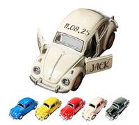 ELULAE Personalized Mini Vintage Car Model for Wedding, Custom Name and Date, Wedding Party Thank You Gift for Ring Bearer, Groomsmen, Guests, Retro Car Desk Ornament, Birthday Gifts, Party Gifts