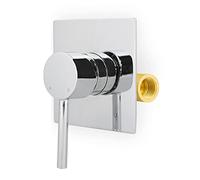 Elume Wall Mounted Round Manual Concealed Mixer Shut Off Valve 1/2" Hot and Cold