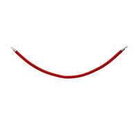 eLumen8 Chrome Barrier Rope, Red Velvet