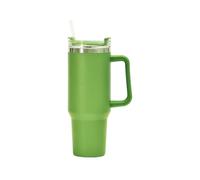 ELUNIA Insulated Stainless Steel Travel Mug 40 Large Capacity Three Zero Four Handle Cup for Outdoor Car Use(Grün)