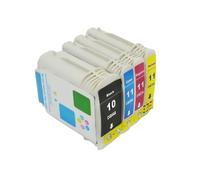ELUPNMF 1 Set Compatible Ink Cartridges Compatible With Designjet 110 100plus C4844A Compatible With 2800dt 2800dtn Printer HP10 HP11 Ink(1 SET)