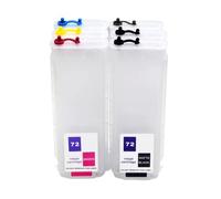 ELUPNMF 130ML 280ML Compatible Refill Ink Cartridge Compatible With HP72 T610 T770 T790 T795 T1100 T1200 T2300 Printers With ARC Chips(280ml)