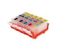 ELUPNMF 5pcs Refillable Ink Cartridges PGI325 CLI326 Compatible With MG8130 MG6230 MG8230 MG5330 IP4830 IP4930 Printers And Similar Models With ARC Chips