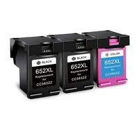 ELUPNMF 652 Ink Cartridge Replacement Compatible With 652XL HP652 XL Compatible With Deskjet 1115 1118 2135 2136 3635 3835 4535 Printer Officejet(3pcs)
