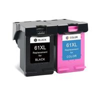 ELUPNMF ALIZEO 61XL Replacement Ink Cartridge Compatible With 61 HP61 XL Compatible With 4500 4502 5530 Deskjet 2540 2541 2542 2543 2546 2050 2510 Printers(2pcs)