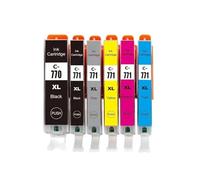 ELUPNMF Color Compatible Ink Cartridges Compatible With PGI-770 PGI-770XL CLI-771 CLI-771XL Compatible With MG5770 MG6870 MG7770(2 SET)