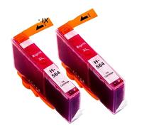 ELUPNMF Compatible Ink Cartridge Compatible With HP564XL Compatible With Models C5324 C5370 C5373 C5380 C5383 C5388 C5390 5525 6510 6512 C410a(2pcs Magenta)
