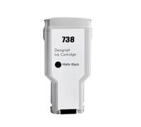 ELUPNMF Compatible Ink Cartridge Compatible With HP738 DesignJet T950 T850 Pigment Ink 676M6A 676M7A 676M8A 498N8A(300ML - 738BK)