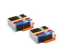 ELUPNMF Compatible Ink Cartridge Compatible With PGI 550XL CLI 551XL Compatible With MG5450 MG5550 MG5650 MG6450 MG6650 IP7250 Printers(2BK2PBK2C2M2Y)