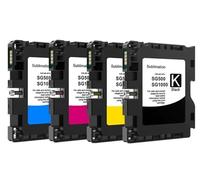 ELUPNMF Compatible Ink Cartridge Compatible With SG500 SG1000 A3 Sublimation Ink With Chip Compatible With SG500 SG1000 Color Printing(1 SET)