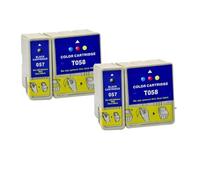 ELUPNMF Compatible Ink Cartridge Compatible With T057 T058 Compatible With ME1 ME100 ME1 Series(2sets)