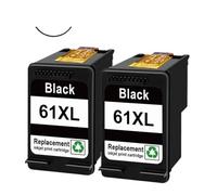 ELUPNMF Compatible Ink Cartridge For 61 61XL Works With Deskjet 1010 3000 4500 Printers(Hp 61xl 2bk)