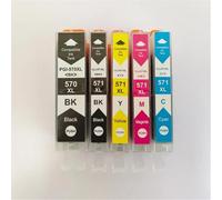 ELUPNMF Compatible Ink Cartridge PGI-570 CLI-571 PGI570 570XL PGI-570XL CLI-571XL Compatible With MG5750 MG5751 MG5752 MG5753 MG6850 MG6851 TS5050(1SET(5PC))