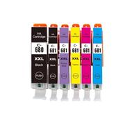 ELUPNMF Compatible Ink Cartridge PGI 680 CLI 681 XXL 680XL 681XL PGI680 CLI681 PGI-680 CLI-681 For TS8160 TS8260 TS9160 Printers(2Sets (12PCS))