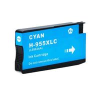 ELUPNMF Compatible Ink Cartridge Set Compatible With 955 955XL 4 Color Compatible With OfficeJet Pro 7740 8210 8216 8710 8715 8716 8717 8720 8725 8727(1pcs Cyan)