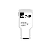ELUPNMF Compatible Inkjet Ink Cartridge Compatible With Printer Supplies 746 P2V82A P2V83A P2V80A P2V78A For Part Number 746 For Use With DesignJet Z6 Z9+(HP-746-MBK-300ML)