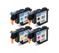 ELUPNMF Compatible Printhead C4820A C4821A C4822A C4823A For 80 Print Head Works With Designjet 1050 1055 1055cm 1050c Plus Printer(One Set)