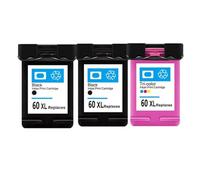ELUPNMF Ink Cartridge Compatible With 60XL 60 XL Printer Models And Deskjet D2530 D2545 D2560 D2563 D2500 F4200 D2566 D2568 Compatible With 60(2Black 1Color)