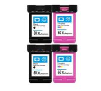 ELUPNMF Ink Cartridge Compatible With 60XL 60 XL Printer Models And Deskjet D2530 D2545 D2560 D2563 D2500 F4200 D2566 D2568 Compatible With 60(2 SET)