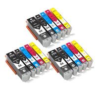 ELUPNMF Refillable Ink Cartridge PGI-250 CLI-251 With ARC Chip Compatible With MG6320 MG7120 MG7520 IP8720(15PK)