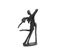 Elur DANCING COUPLE IN HOLD Iron Figurine 15cm Mocha