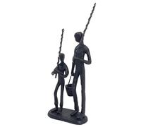 Elur Fishing Trip Ornament, Cast Iron, Mocha, 21cm