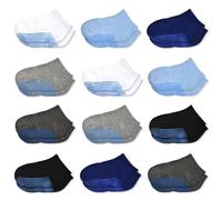ELUTONG Baby Non Slip Socks Toddler Grip Socks 12 Pairs Anti Skid Ankle Socks for Baby Girls Boys 5-7 Years