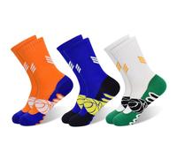 ELUTONG Kids Basketball Athletic Socks - 3 Pairs Boys Girls Sports Socks Cotton Crew Mid Calf Gym Socks, 8-12 Years Novelty Soft Casual Fashion Breathable Outdoor Socks