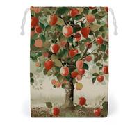ELUZZIZUT Drawstring Storage Bag Reusable Gym String Bags Fruit Under The Tree Sports Cinch Sack for Swimming Beach Travel
