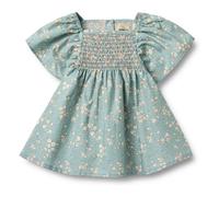 Elva Fleurie Organic Cotton Baby Dress Pale blue 3 months