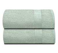 Elvana Home Premium Cotton Oversized 2 Pack Bath Sheet 35x70-100% Pure Cotton - Ideal for Everyday use - Ultra Soft & Highly Absorbent - Machine Washable - Sea Green