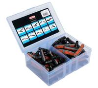 Elvedes Abs 72 Mm Complete Rim Brake Pads 25 Units One Size Black / Orange / grey