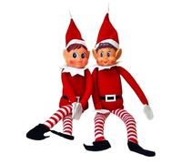 Elf Behaving Badly 12 Inch Long Leg Soft Body Vinyl Face Elf Toy Hanging Christmas Decoration