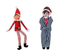 Elves Behavin Badly Boys Elf With Blue Pyjamas Christmas Figure With Accessories