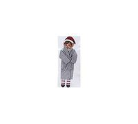 Elves Behavin Badly Elf Dressing Gowns Christmas Figure Accessories 2 Assorted Colours (Grey Dressing Gown)